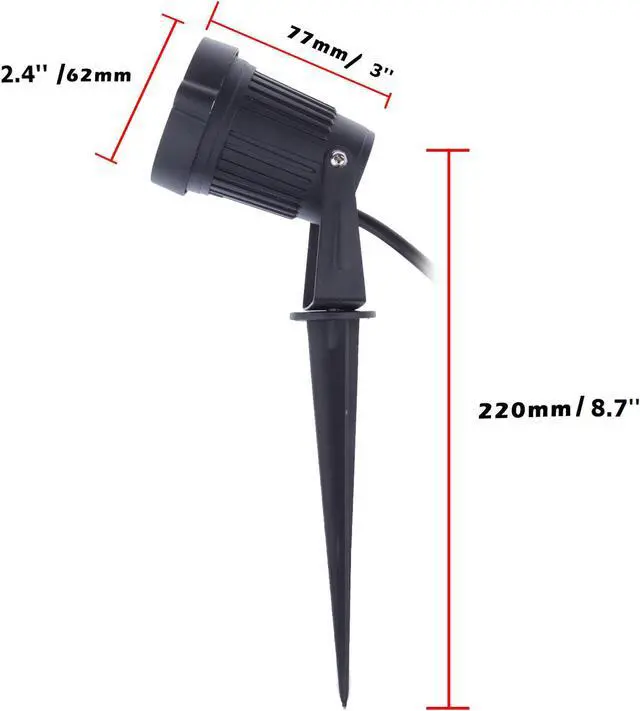 Alt view image 7 of 7 - 9W LED Landscape Garden Wall Yard Path Outdoor Lighting Flood Spot Light Lamp