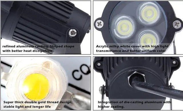 Alt view image 2 of 7 - 9W LED Landscape Garden Wall Yard Path Outdoor Lighting Flood Spot Light Lamp