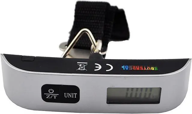Alt view image 3 of 7 - 50kg/10g Weight LCD Display Portable Electronic Travel Hanging Luggage Scale