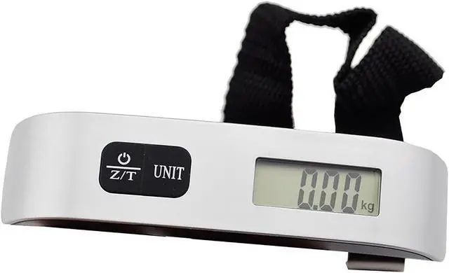 Alt view image 7 of 7 - 50kg/10g Weight LCD Display Portable Electronic Travel Hanging Luggage Scale
