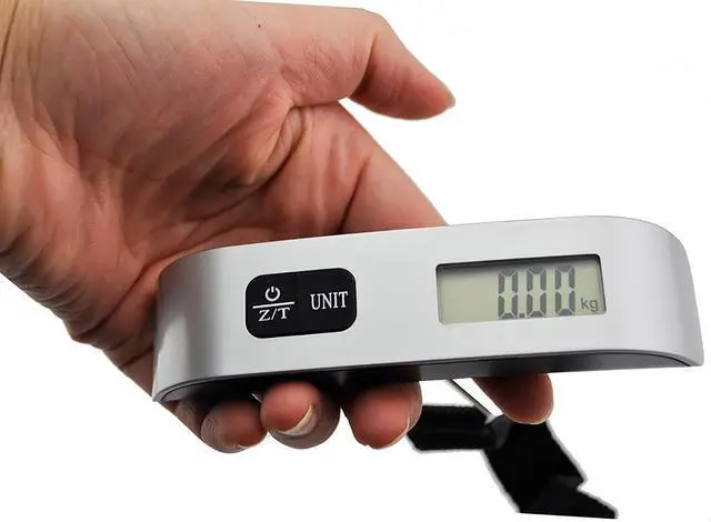 Alt view image 4 of 7 - 50kg/10g Weight LCD Display Portable Electronic Travel Hanging Luggage Scale