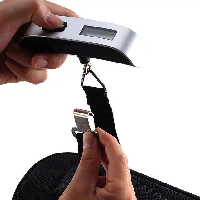 Alt view image 2 of 7 - 50kg/10g Weight LCD Display Portable Electronic Travel Hanging Luggage Scale