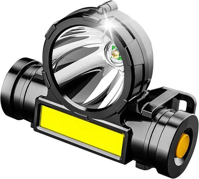 Alt view image 4 of 7 - Rechargeable LED Headlamp Headlight Head Band Torch Work Light Bar Flashlight