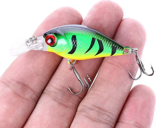 Alt view image 4 of 7 - 8pcs Lot Crankbaits 5cm/4.4g Minnow Fishing Lures Hook Tackle Hard Bait Wobbler
