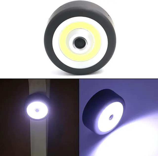 Main image of Light W/ Magnetic Base+Adjust Hook COB LED Round Flashlight Torch Car Inspection