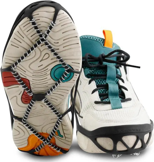 Alt view image 4 of 7 - Ice Snow Grippers Anti Slip For Winter Shoes Boots Spikes Grips Crampon Chains