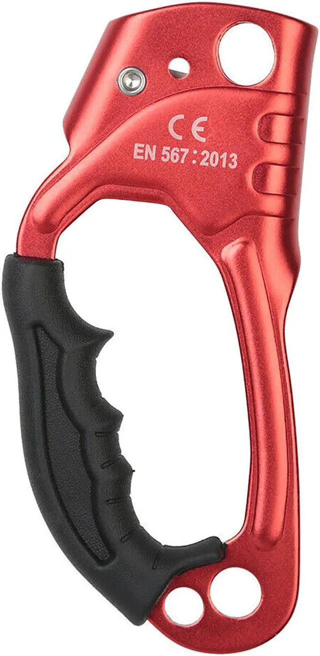 Alt view image 3 of 4 - Hand Ascender Rock Tree Climbing 8-13mm Rope Clamp Caving Rescue Gear Right