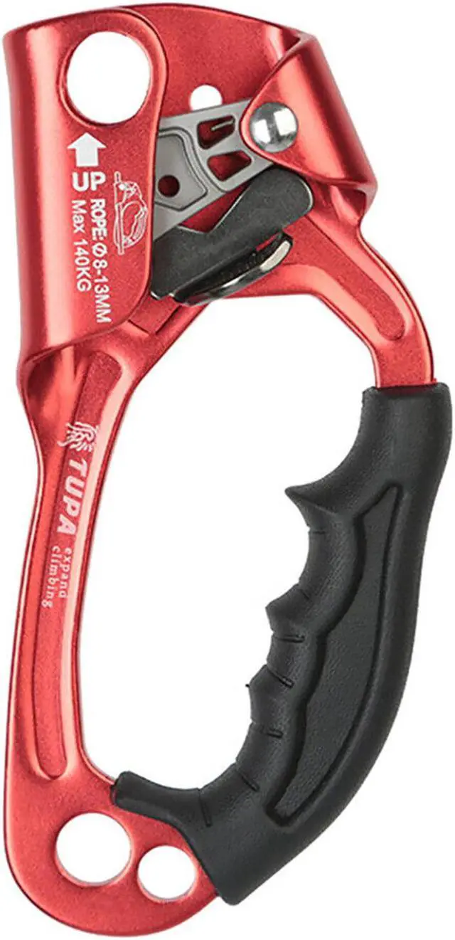 Alt view image 4 of 4 - Hand Ascender Rock Tree Climbing 8-13mm Rope Clamp Caving Rescue Gear Right