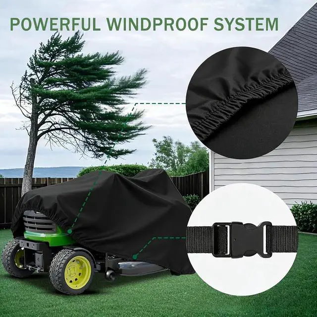 Alt view image 4 of 5 - Black ATV Cover, Heavy Duty All Weather Outdoor Beach Vehicle Protector