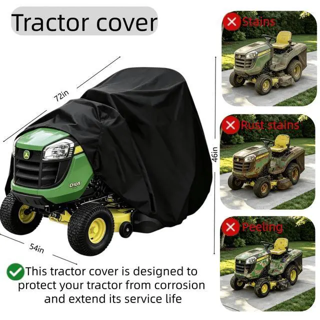 Alt view image 2 of 5 - Black ATV Cover, Heavy Duty All Weather Outdoor Beach Vehicle Protector