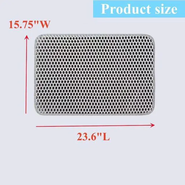 Alt view image 4 of 5 - Double Layer Cat Litter Mat, Honeycomb Design Cat Litter Trapping Mat, Waterproof NonSlip Cat Litter Box Mat, Easy to Clean Litter Catcher Mat for Indoor Cats, Grey