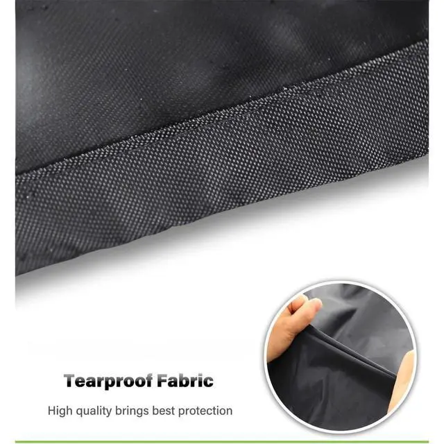 Alt view image 4 of 5 - Black Round Table Cover, All Weather Waterproof Outdoor Patio Table Protector