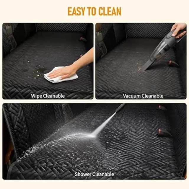 Alt view image 4 of 6 - SUV Cargo Liner for Dogs, Waterproof AntiScratch Pet Trunk Seat Cover, NonSlip Dog Cargo Mat with Side Walls, Durable Pet Cargo Protector for SUV, Truck & Van