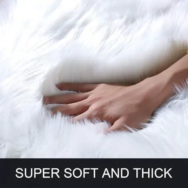Alt view image 3 of 5 - Winter Plush Car Seat Cover, Thick Faux Fur Warm Car Seat Cushion with Headrest Cover, Fluffy Soft Auto Seat Protector for Cold Weather, Universal Fit for Cars, SUVs, Trucks, White