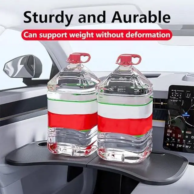 Alt view image 5 of 6 - Lightweight Portable 360-Degree Foldable Steering Wheel Car Table, Multifunctional Car Laptop Desktop, Car Dining Tray & Steering Wheel Storage Rack