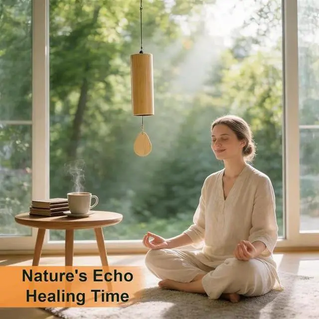 Alt view image 2 of 6 - 1 Pack Musical Wind Chime for Relaxation, Calming Soothing Wind Chime for Indoor & Outdoor Decor