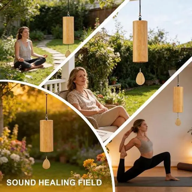 Alt view image 3 of 6 - 1 Pack Musical Wind Chime for Relaxation, Calming Soothing Wind Chime for Indoor & Outdoor Decor