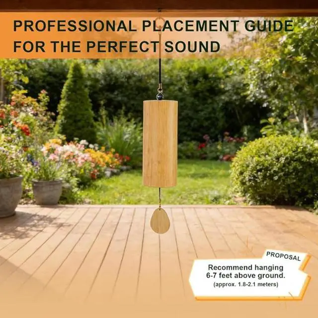 Alt view image 5 of 6 - 1 Pack Musical Wind Chime for Relaxation, Calming Soothing Wind Chime for Indoor & Outdoor Decor