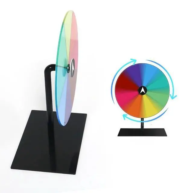 Alt view image 5 of 5 - Full-Metal Tabletop Spinning Prize Wheel, 8 Inch Portable Roulette Game Wheel, Ideal for Wedding, Birthday, Holiday, Graduation & Carnival Party Activities