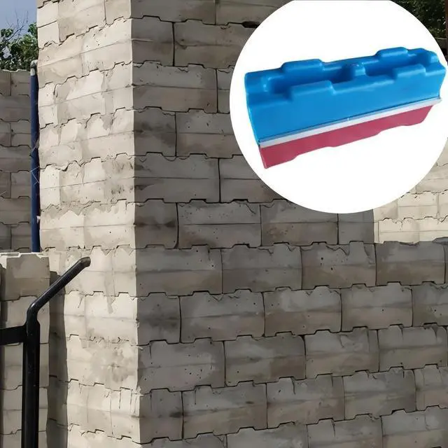 Alt view image 5 of 7 - Plastic Hollow Concrete Block Mold, Reusable Interlocking Brick Mould, DIY Concrete Hollow Brick Molding Tool for Garden Landscape Construction