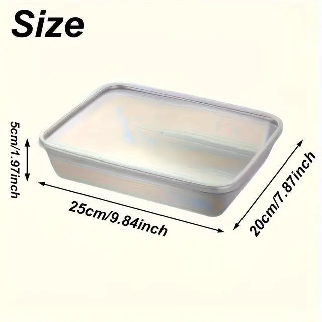 Alt view image 3 of 7 - Flip-Top Stainless Steel Food Storage Containers Set of 10, Microwave-Safe Meal Prep Containers, Fridge Organizer for Fruits & Meat, Portable Storage Boxes for School, Outdoor & Kitchen Organization