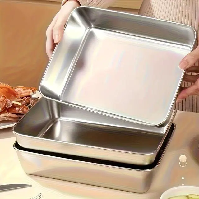 Alt view image 7 of 7 - Flip-Top Stainless Steel Food Storage Containers Set of 10, Microwave-Safe Meal Prep Containers, Fridge Organizer for Fruits & Meat, Portable Storage Boxes for School, Outdoor & Kitchen Organization