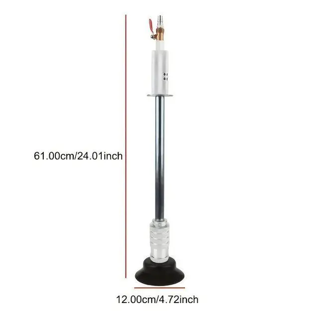 Alt view image 5 of 5 - Pneumatic Dent Puller Suction Cup with Metal Slide Hammer, Car Body Repair Tool Kit, Automotive Maintenance Accessory for Vehicle Dent Restoration