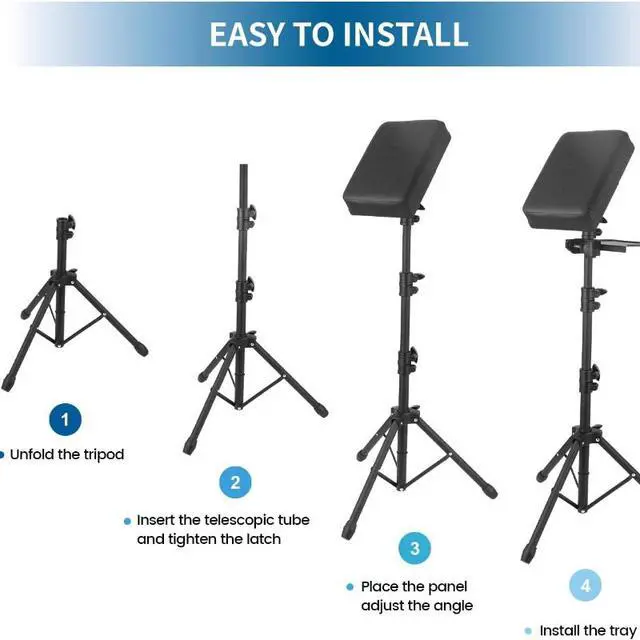 Alt view image 4 of 7 - Adjustable Height Triangular Tattoo Armrest Tripod, Portable Tattoo Arm & Leg Rest with Soft Sponge Pad, Durable Tattoo Holder Stand for Tattoo Studio & Salon Supplies, Black
