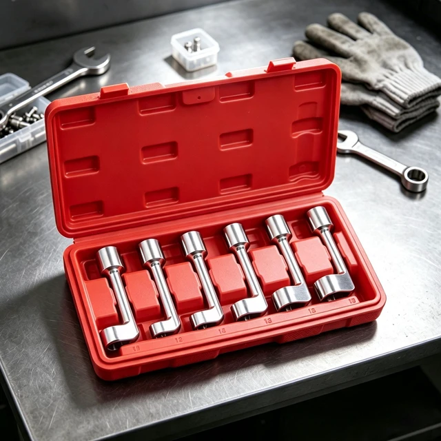 Alt view image 5 of 5 - L-Shaped Pipe Wrench, 7-Type Hex Socket Wrench, Single Perforated Elbow Tubular Wrench, Heavy Duty Hex Repair Tool