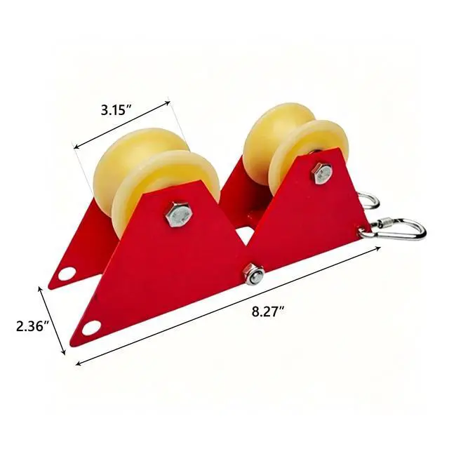 Alt view image 2 of 5 - High Altitude Safety Rope Pulley, Labor-Saving Manual Rope Retriever, Wall Corner Rope Protector, Heavy Duty Outdoor Exterior Wall Work Anti-Wear Rope Winding Tool