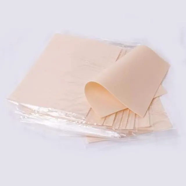 Alt view image 2 of 6 - Blank Tattoo Practice Skin Sheets 30 Pcs, 1mm Thickness Artificial Fake Skin, Tattoo Training Supplies for Beginners & Tattoo Artists