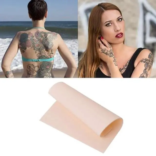 Alt view image 4 of 6 - Blank Tattoo Practice Skin Sheets 30 Pcs, 1mm Thickness Artificial Fake Skin, Tattoo Training Supplies for Beginners & Tattoo Artists