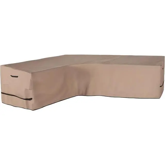 Alt view image 3 of 7 - LShape Patio Sectional Sofa Cover, HeavyDuty Oxford Waterproof Outdoor Corner Furniture Protector, Wind Resistant AntiUV LShaped Sofa Cover for Backyard Lawn