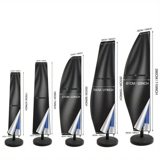 Alt view image 2 of 5 - Black Banana Umbrella Protector, TearResistant AllSeason Outdoor Cover for Offset Hanging Patio Umbrella