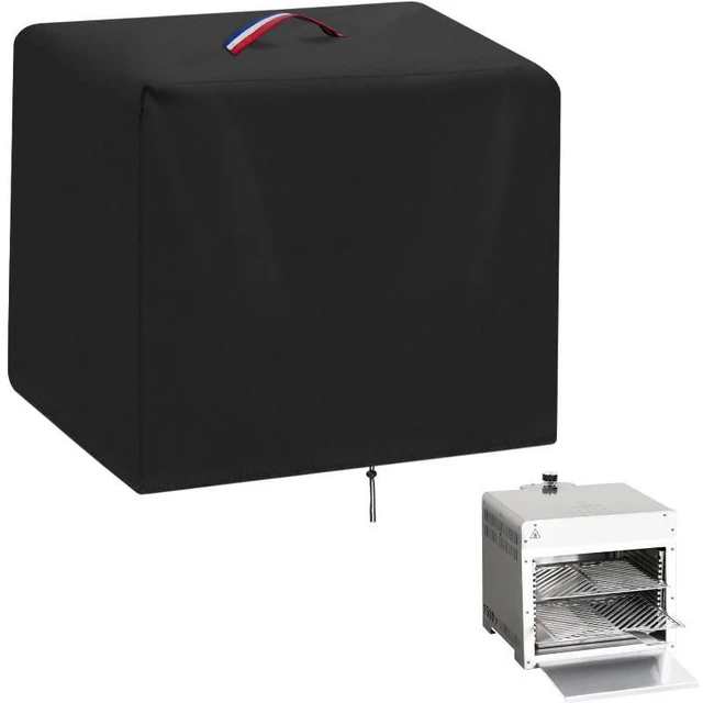 Alt view image 4 of 6 - Black Tabletop Infrared Grill Cover, HeavyDuty Oxford Fabric Outdoor Countertop BBQ Grill Protector with Top Handle and Drawstring