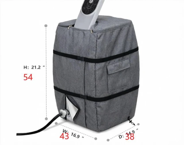 Alt view image 2 of 5 - Grey Hot Tub SPA Heater Pump Cover, HeavyDuty Oxford Fabric Outdoor Water Therapy Circulation Pump Protector with Mesh Zipper Top
