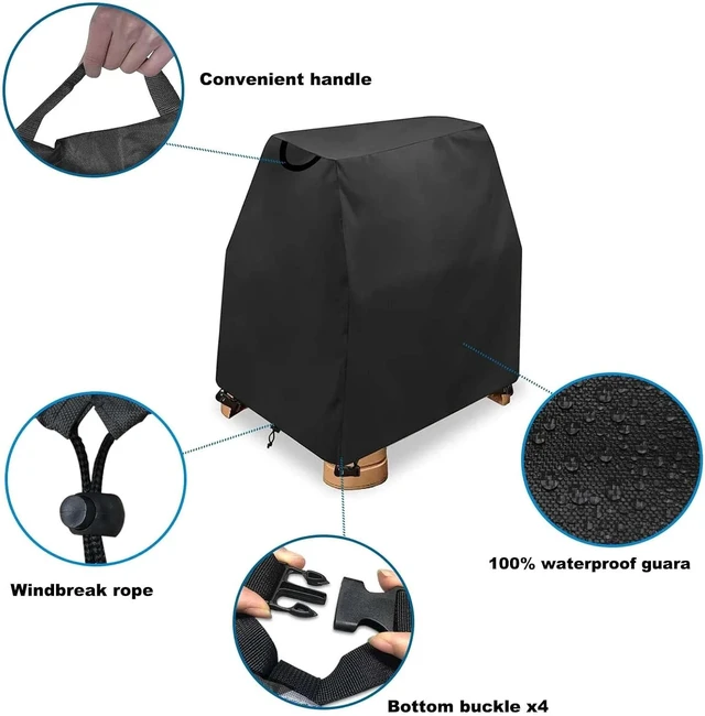 Alt view image 3 of 5 - AllWeather Outdoor Children Play Table Cover, Windproof Dustproof Patio Sand Water Activity Toy Table Protective Cover