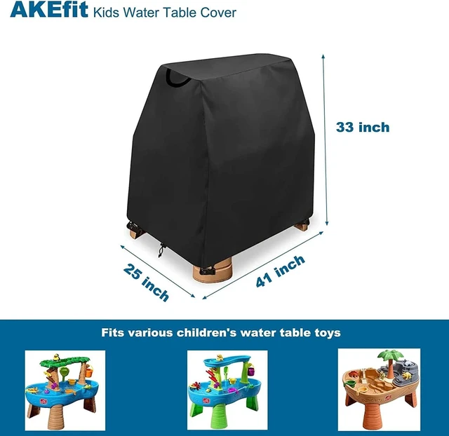 Alt view image 2 of 5 - AllWeather Outdoor Children Play Table Cover, Windproof Dustproof Patio Sand Water Activity Toy Table Protective Cover