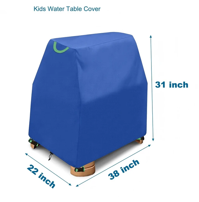 Alt view image 2 of 5 - AllWeather Outdoor Children Play Table Cover, Windproof Dustproof Patio Sand Water Activity Toy Table Protective Cover