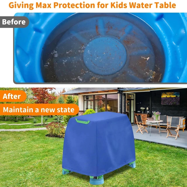 Alt view image 4 of 5 - AllWeather Outdoor Children Play Table Cover, Windproof Dustproof Patio Sand Water Activity Toy Table Protective Cover