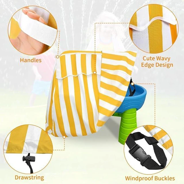 Alt view image 3 of 7 - AllWeather Outdoor Children Play Table Cover, Windproof Dustproof Patio Sand Water Activity Toy Table Protective Cover