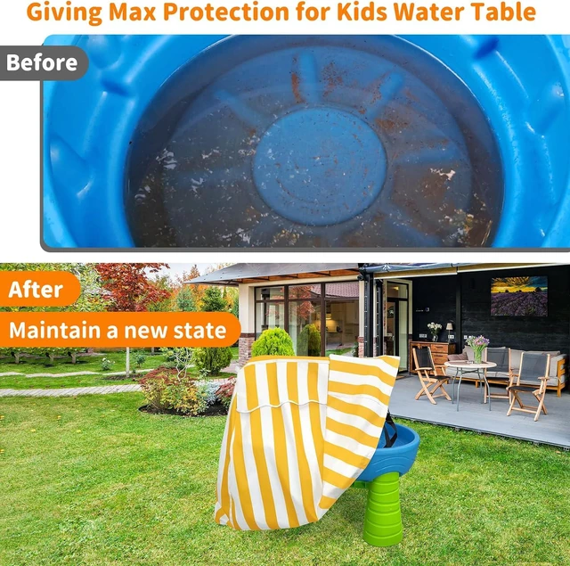 Alt view image 4 of 7 - AllWeather Outdoor Children Play Table Cover, Windproof Dustproof Patio Sand Water Activity Toy Table Protective Cover