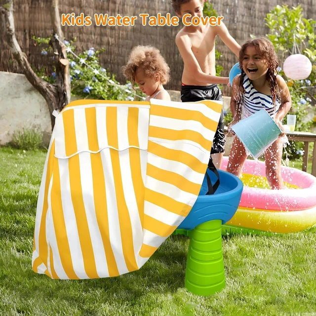 Alt view image 6 of 7 - AllWeather Outdoor Children Play Table Cover, Windproof Dustproof Patio Sand Water Activity Toy Table Protective Cover