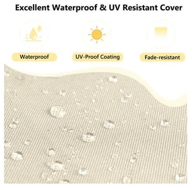 Alt view image 5 of 5 - Thick Square Outdoor Chair Cushion Set of 2, WeatherResistant Seat Pads with Secure Ties for Lawn Patio Chairs