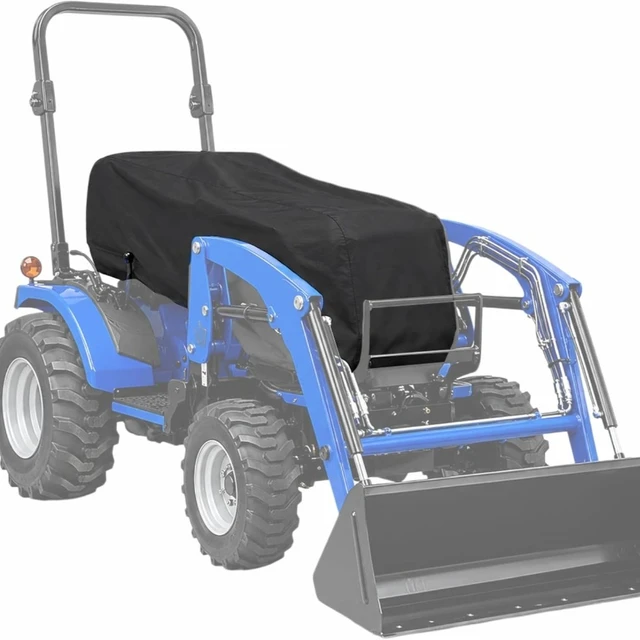 Alt view image 5 of 7 - 1pc Oxford Heavy Duty Tractor Cover, Waterproof Dustproof UV Protection Protector with Buckle, Compatible with Kubota John Deere Mahindra, 76"L x 24"W x 22"H