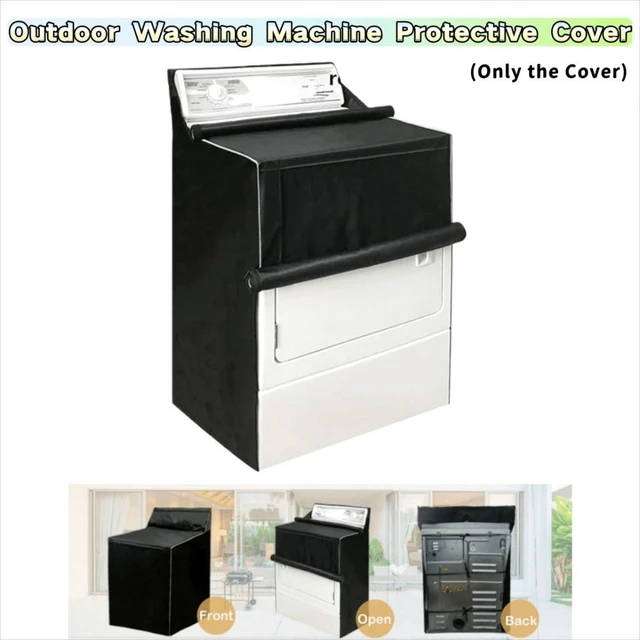 Alt view image 2 of 7 - Heavy-Duty Anti-Aging Fabric Washer Dryer Protective Cover, Waterproof Dustproof All Weather Shield, Indoor Outdoor Protector for Washing Machine & Clothes Dryer