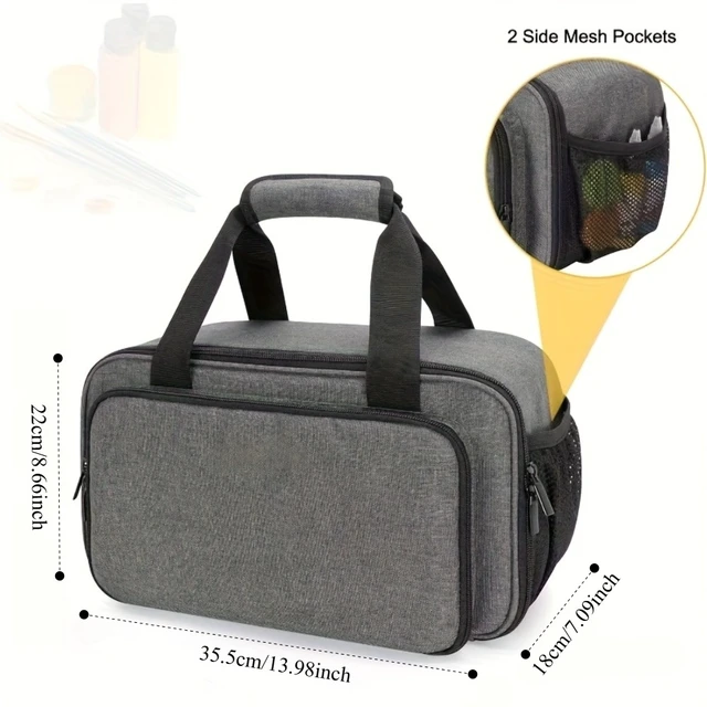 Alt view image 3 of 6 - Crayon Storage Bag, Portable Outdoor Sketching Brush Tool Kit, Art Painting Pigment Storage Case for Drawing & Art Supplies