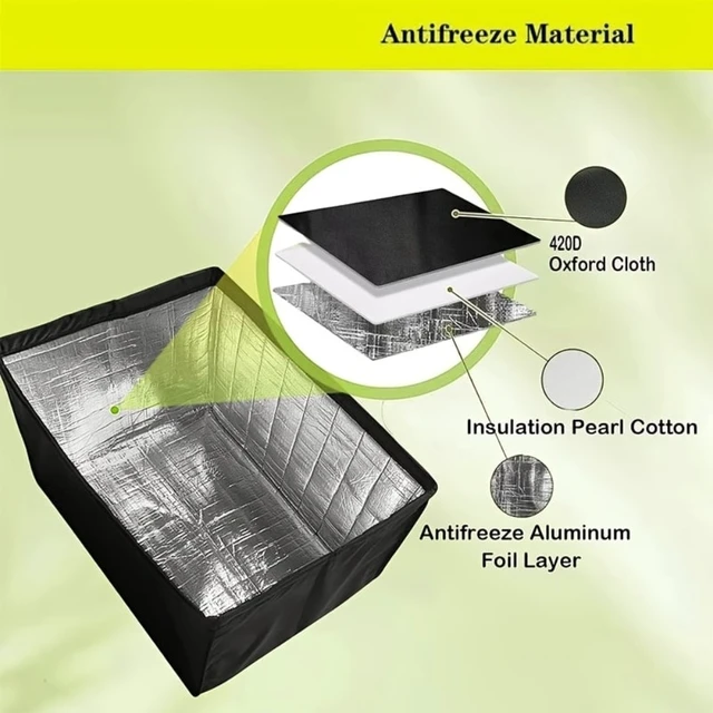 Alt view image 6 of 7 - 1pc Large Outdoor Window Air Conditioner Cover, Aluminum Foil AC Unit Cover, Easy Install, Rainproof Anti-Corrosion Protective Cover for Window Air Conditioner Outdoor Unit, 27.5x22.5x18.5inches
