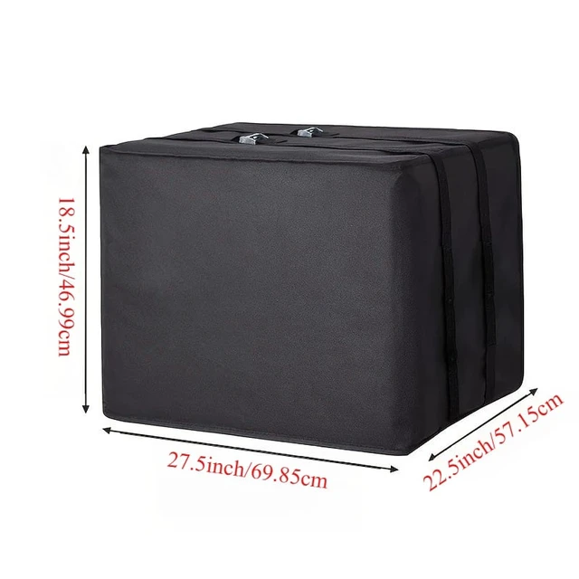 Alt view image 3 of 7 - 1pc Large Outdoor Window Air Conditioner Cover, Aluminum Foil AC Unit Cover, Easy Install, Rainproof Anti-Corrosion Protective Cover for Window Air Conditioner Outdoor Unit, 27.5x22.5x18.5inches