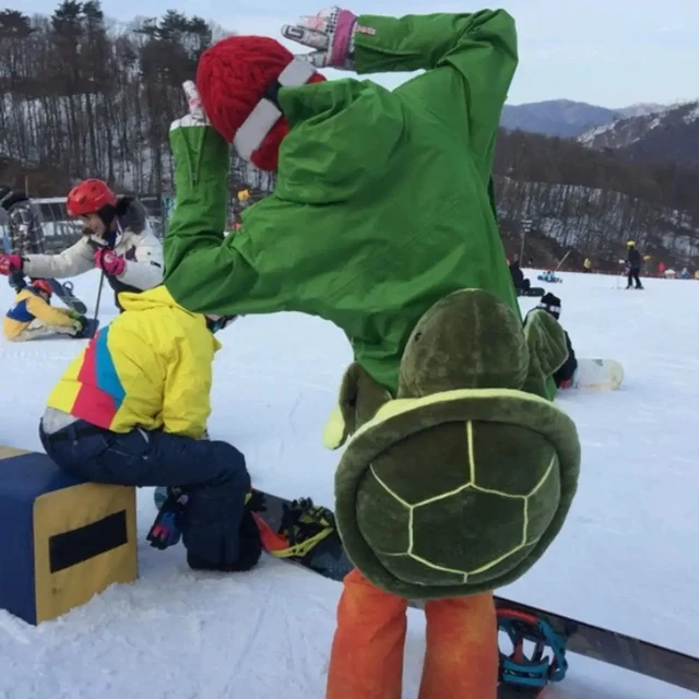 Alt view image 5 of 7 - Cute Tortoise Shape Butt Pad, Snowboarding Skiing Hip Protective Gear, Shock Absorption Padded Turtle Hip Cushion, Fall Protection Hip Pad for Adults Skating